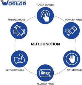 img 3 attached to Disposable Synthetic Nitrile Gloves by Wostar