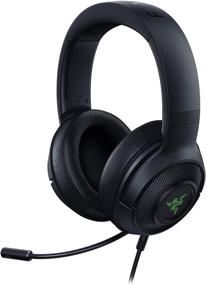 img 4 attached to 🎧 Razer Kraken V3 X Gaming Headset: 7.1 Surround Sound - Triforce 40mm Drivers - HyperClear Bendable Cardioid Mic - Chroma RGB Lighting - for PC - Sleek Black