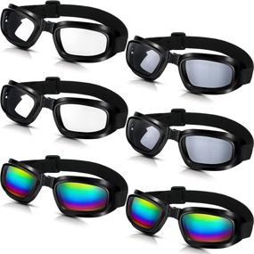 img 4 attached to Pieces Motorcycle Shatterproof Anti Fog Multicolor