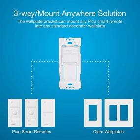 img 2 attached to 🔲 Lutron Caseta PICO-WBX-ADAPT Translucent Wireless Wallplate Bracket for Pico Remote