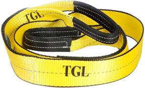 img 3 attached to 🌳 TGL 3-inch, 8-Foot Nylon Tree Saver Tow Strap with 2-Pack D Ring Shackles and 10-Ton Snatch Block