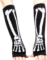 🖤 enhance your halloween look with edenkiss gothic skeleton fingerless gloves logo