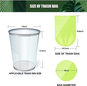 img 3 attached to 🗑️ 240 Count 2.6 Gallon FORID Small Plastic Trash Bags - Green Unscented Can Liners for Bathroom Toilet Office Car - 10 Liters Capacity