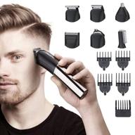 🧔 tiklean 6-in-1 electric beard and mustache trimmers for men - multi-functional grooming kit for beard, head, body, and face - waterproof cordless rechargeable hair clippers logo