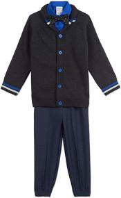 img 3 attached to 👕 Stylish and Comfortable Calvin Klein Boys' Cardigan Sweater Set - Perfect for Any Occasion!