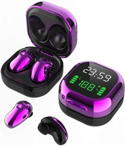 img 4 attached to Беспроводные Bluetooth-наушники Purple Earbuds 5