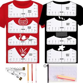 T Shirt Ruler Guide, 2 Pcs T-Shirt Ruler for Vinyl Placement