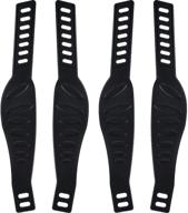 🚴 2 pairs of universal exercise bike pedal straps for home or gym, 2.24 x 12.99 inch logo