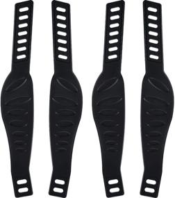 img 4 attached to 🚴 2 Pairs of Universal Exercise Bike Pedal Straps for Home or Gym, 2.24 x 12.99 Inch