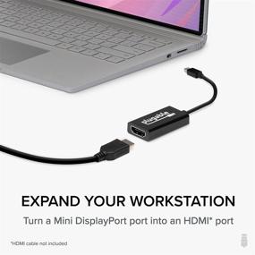 img 2 attached to 🖥️ Enhance your Display with Plugable Active Mini DisplayPort to HDMI 2.0 Adapter for Mac, Windows, Linux [4k UHD 3840x2160@60Hz Support]