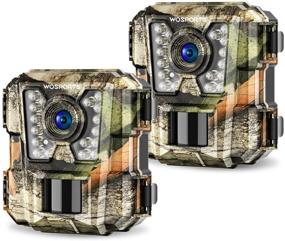 img 4 attached to 📷 Optimized 2-Pack Mini Trail Camera | 1080P HD Wildlife Scouting Hunting Camera | IR Night Vision Video Cam G100 (Waterproof)