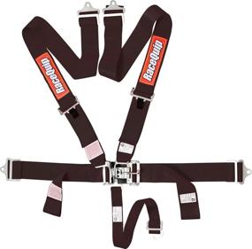 img 1 attached to 👨 Enhance Safety with Racequip Black Pair 5 Point Harness & Shoulder Belt Set of 2