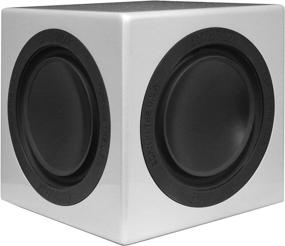 img 3 attached to 🔊 Enhance your Audio Experience with Earthquake Sound MiniMe-P63 Compact Powered Subwoofer featuring Dual Passive Radiators, Silver