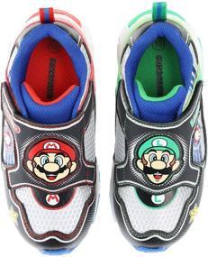 img 1 attached to 🕹️ Super Mario Brothers Sneaker Trainer Boys' Shoes: Level-up Your Style with Nintendo-Inspired Footwear