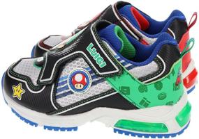 img 2 attached to 🕹️ Super Mario Brothers Sneaker Trainer Boys' Shoes: Level-up Your Style with Nintendo-Inspired Footwear