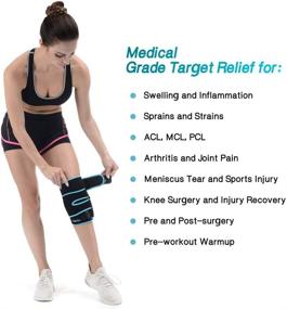 img 3 attached to 🏥 NEENCA Knee Brace with Ice Pack Wrap - Medical Grade Knee Support and Cold/Hot Gel Packs for Meniscus Tear, Joint Pain, Injury Recovery, ACL, Knee Surgery, Sprain & Swelling Relief