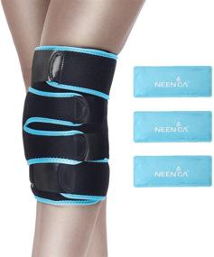 img 4 attached to 🏥 NEENCA Knee Brace with Ice Pack Wrap - Medical Grade Knee Support and Cold/Hot Gel Packs for Meniscus Tear, Joint Pain, Injury Recovery, ACL, Knee Surgery, Sprain & Swelling Relief