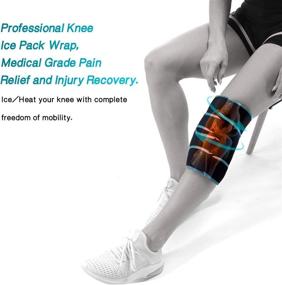 img 2 attached to 🏥 NEENCA Knee Brace with Ice Pack Wrap - Medical Grade Knee Support and Cold/Hot Gel Packs for Meniscus Tear, Joint Pain, Injury Recovery, ACL, Knee Surgery, Sprain & Swelling Relief