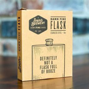 img 2 attached to 🍸 Premium 6oz Stainless Steel Hip Flask for Adults - Hilarious and Classy Liquor Gift for Men, Groomsman, Husband, Wife, Women