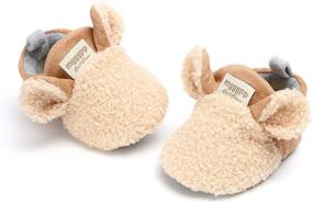 img 1 attached to 🐘 Sakuracan Newborn Baby Elephant Slippers Booties for Boys - Shoes