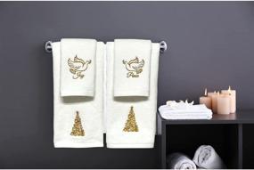 img 1 attached to Decorative Christmas Theme Towel Set
