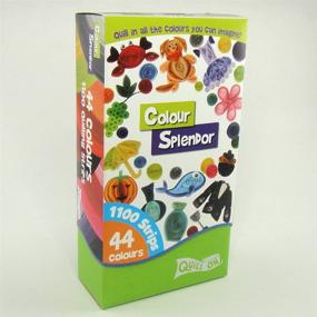 img 3 attached to Vibrant Variety: Colour Splendor Sticky Back 🌈 Quilling Strips - 1100 Strips in 44 Shades (5mm)