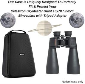 img 3 attached to 🔍 Caseling Hard Case: Ultimate Protection for Celestron SkyMaster Giant 15x70 25x70 Binoculars with Tripod Adapter