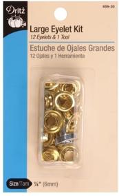 img 1 attached to Dritz 65935 Eyelet Kit - 4 Inch, Pack of 12