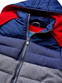 img 2 attached to 🧥 Perry Ellis Boys' Textured Colorblock Puffer: Stylish and Comfortable Winter Wear for Kids