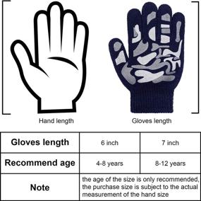 img 3 attached to 🧤 Stretchy Winter Gloves for Kids: Must-Have Accessories to Keep Boys Warm in Cold Weather