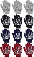 🧤 stretchy winter gloves for kids: must-have accessories to keep boys warm in cold weather logo