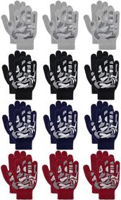 img 4 attached to 🧤 Stretchy Winter Gloves for Kids: Must-Have Accessories to Keep Boys Warm in Cold Weather