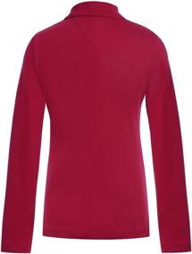 img 2 attached to 👚 Stylish Tommy Hilfiger Sleeve Interlock Girls' Clothing: Tops, Tees & Blouses Collection