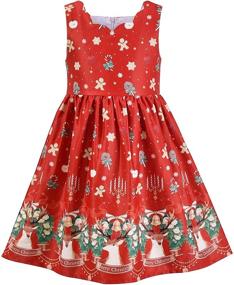 img 4 attached to 🦌 Adorable Girls' Christmas Outfit: Reindeer Gingerbread Jingle Clothing