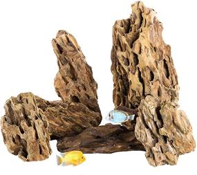 img 4 attached to 🐉 Premium Ohko Dragon Stone Rock 4.5lbs: Aquascaping Decorations for Aquarium, Reptile & Amphibian Tanks - PH Neutral, Gorgeous Aquascape, Mixed Sizes, Gravel Rock Iwagumi - Buy Now!
