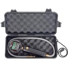 img 2 attached to Pit Posse PP3288 Podium Digital Air Pressure Gauge Pro Racing Billet: Heavy Duty Performance with 3-100 PSI Range, 0.1 PSI Accuracy, LED Display, and Carrying Case