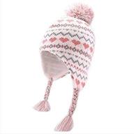 girl's knitted toddler beanie earflap - sunarra accessories logo