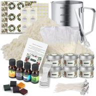 🕯️ jainjot diy candle making kit: complete soy candle making supplies with 4 lbs wax, wicks, scents, dyes, melting pot, and more! logo