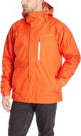 stay warm and trendy with the columbia alpine action jacket in vibrant orange logo