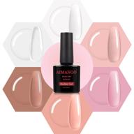 🔧 aimango 5-in-1 builder base gel color in bottle - clear nude liquid gel for nail sculpting, extension, strengthening, repair, and decoration logo