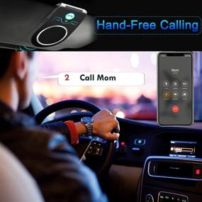 img 3 attached to 🚘 Bluetooth Car Speakerphone, Aigital Auto Power OFF/Connection, Portable Hands-Free Car Kit for Safe Driving, Support Siri & Google Assistant Voice, HiFi Music Quality, Clear Calling