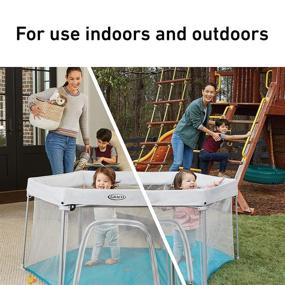 img 3 attached to 🏞️ Graco Pack 'n Play LiteTraveler Playard: Portable and Versatile Indoor/Outdoor Playspace with Easy Compact Fold, Quick Setup, and Breeze Feature