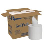 🧻 sofpull centerpull high capacity paper towels by gp pro (georgia-pacific), white, 28143, 567 sheets per roll, case of 4 rolls logo