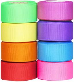 img 1 attached to Q YO Grosgrain Wrapping Accessories Ribbon Bright