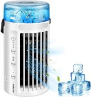 imikeya portable air conditioner fan 4-in-1 mini evaporative cooler 3 speeds personal ac quiet desk fan usb powered logo