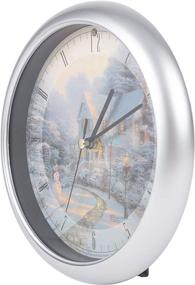 img 2 attached to 🕰️ Thomas Kinkade The Night Before Christmas Musical Carol Clock - Exquisite 8" Christmas Décor by Mark Feldstein & Associates