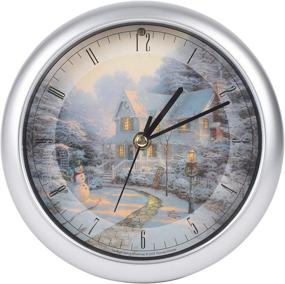 img 4 attached to 🕰️ Thomas Kinkade The Night Before Christmas Musical Carol Clock - Exquisite 8" Christmas Décor by Mark Feldstein & Associates