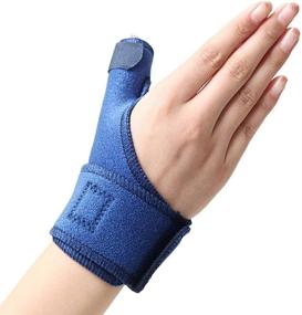 img 1 attached to 🖐️ Corpower Trigger Thumb Brace - Thumb Spica Splint for Pain, Sprains, Arthritis, Tendonitis - Right Hand or Left Hand