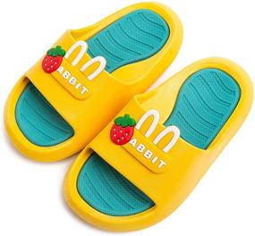 img 4 attached to 👟 Premium Non-Slip Lightweight Toddler Sandals for Boys – Stylish Slippers