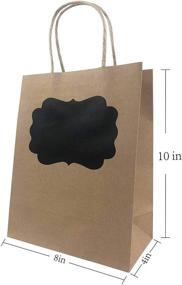img 3 attached to Сумки для подарков с наклейкой "Medium Bag Kraft Chalkboard